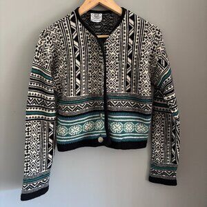 Gorgeous Laura Ashley Fair Isle Knit Cardigan